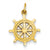 14k Gold Ships Wheel Charm hide-image