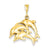 14k Gold Dolphin Charm hide-image