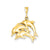 Dolphin Charm in 14k Gold