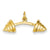 14k Gold Barbell Charm hide-image