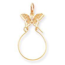 14k Gold Butterfly Holder Charm hide-image