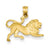 14k Gold Lion Charm hide-image