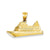 Cruise Ship Charm in 14k Gold