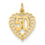 14k Gold 50 in Heart Charm hide-image