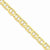 14K Yellow Gold Concave Anchor Chain Bracelet