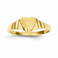 14k Yellow Gold Children's Signet Ring