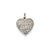 Polished Daddy's Little Girl in Heart Charm in 14k White Gold