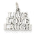 14k White Gold Polished Live Love Laugh Charm hide-image
