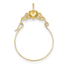 14k Gold Polished Heart Charm hide-image