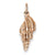 14k Rose Gold Polished 3-Dimensional Conch Shell Charm hide-image