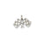 Polished Checkered Flags Charm in 14k White Gold