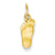 14k Gold Diamond-cut Foot Charm hide-image