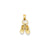 Baby Shoes Charm in 14k Gold