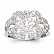 14k White Gold Fancy Ring