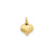 Diamond-cut Puffed Heart Charm in 14k Gold