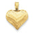 14k Gold Diamond-cut Puffed Heart Charm hide-image