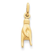14k Gold Good Luck Hand Charm hide-image