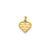 Quilted Puffed Heart Charm in 14k Gold