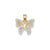 Butterfly Charm in 14k Gold & Rhodium