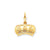 Fleur De Lis Crown Charm in 14k Gold