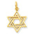 14k Gold Jewish Star Charm hide-image