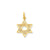 Jewish Star Charm in 14k Gold