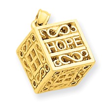 14k Gold Faith & Hope Prayer Box Charm hide-image