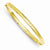 14K Yellow Gold Diamond-Cut Fancy Hinged Bangle Bracelet
