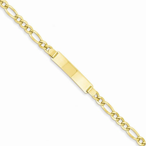 14K Yellow Gold Id Bracelet