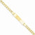 14K Yellow Gold Curb Link Id Bracelet