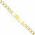14K Yellow Gold Curb Link Id Bracelet