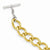 Bronze/Yellow Bronze Gold-Tone Rhodium Plated Twisted Necklace