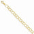 14K Yellow Gold Solid Triple Link Charm
