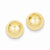 14k Yellow Gold Polished 10mm Half Ball Post Earrings
