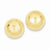 14k Yellow Gold Polished 16mm Half Ball Post Earrings