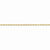 14K Yellow Gold Diamond-Cut Extra-Light Rope Chain Anklet