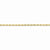 14K Yellow Gold Diamond-Cut Extra-Light Rope Chain Anklet