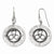 Sterling Silver & Ruthenium-plated Diamond-cut Earrings
