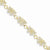 14K Yellow Gold with Rhodium Butterfly Bracelet