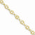 14K Yellow Gold with Rhodium Diamond-Cut Circles Bracelet