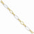 14K White and Yellow Gold Oval Shapes Bracelet