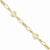 14K Yellow Gold Oval & Circles Design Bracelet