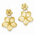 14k Yellow Gold Plumeria Dangle Earrings
