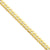 14K Yellow Gold Beveled Curb Chain Anklet