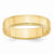 14k Yellow Gold 5mm Flat with Step Edge Wedding Band