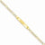 14K Yellow Gold Pave Figaro Id Bracelet