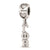 Sterling Silver LogoGamma Phi Beta Vertical Letter On Heart Bead