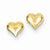 14k Yellow Gold Heart Earrings