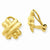 14k Yellow Gold Non-pierced X Earrings