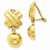14k Yellow Gold Non-pierced Fancy Ball Earrings